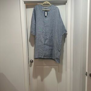 bryn Walker Blue Tunic Top